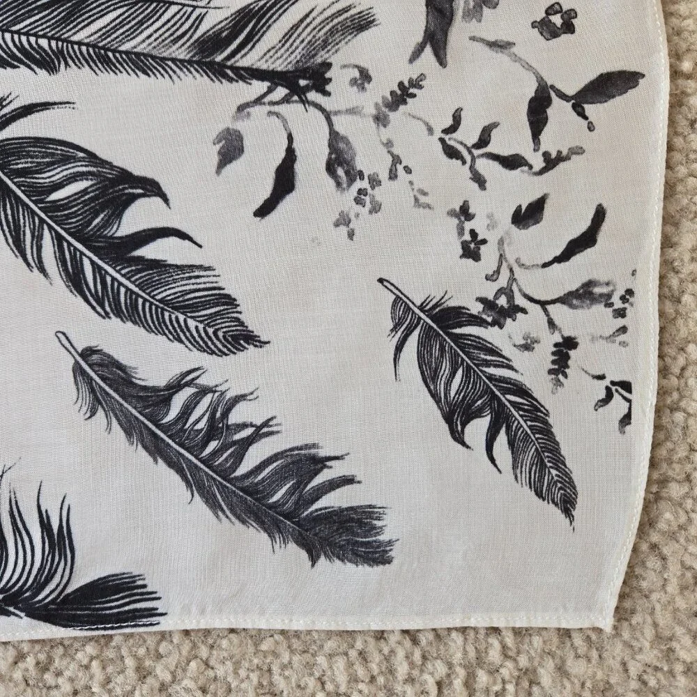 Bird Feathers Angel Wings Lightweight Scarf